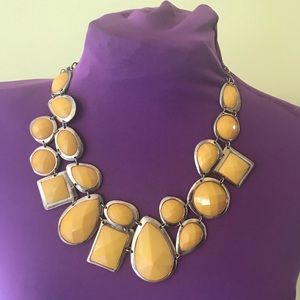 Yellow Gold Tone Fashion Necklace